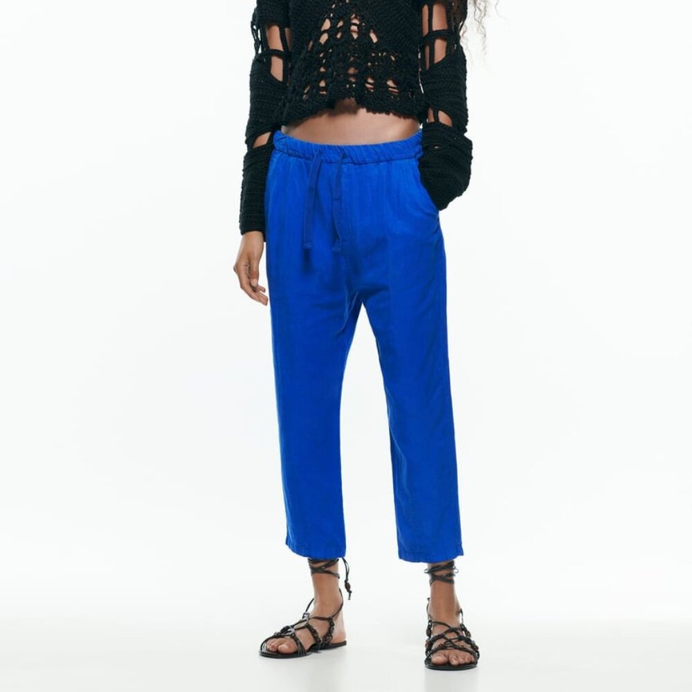 NWT Zara Blue Weekend Pant Size XL